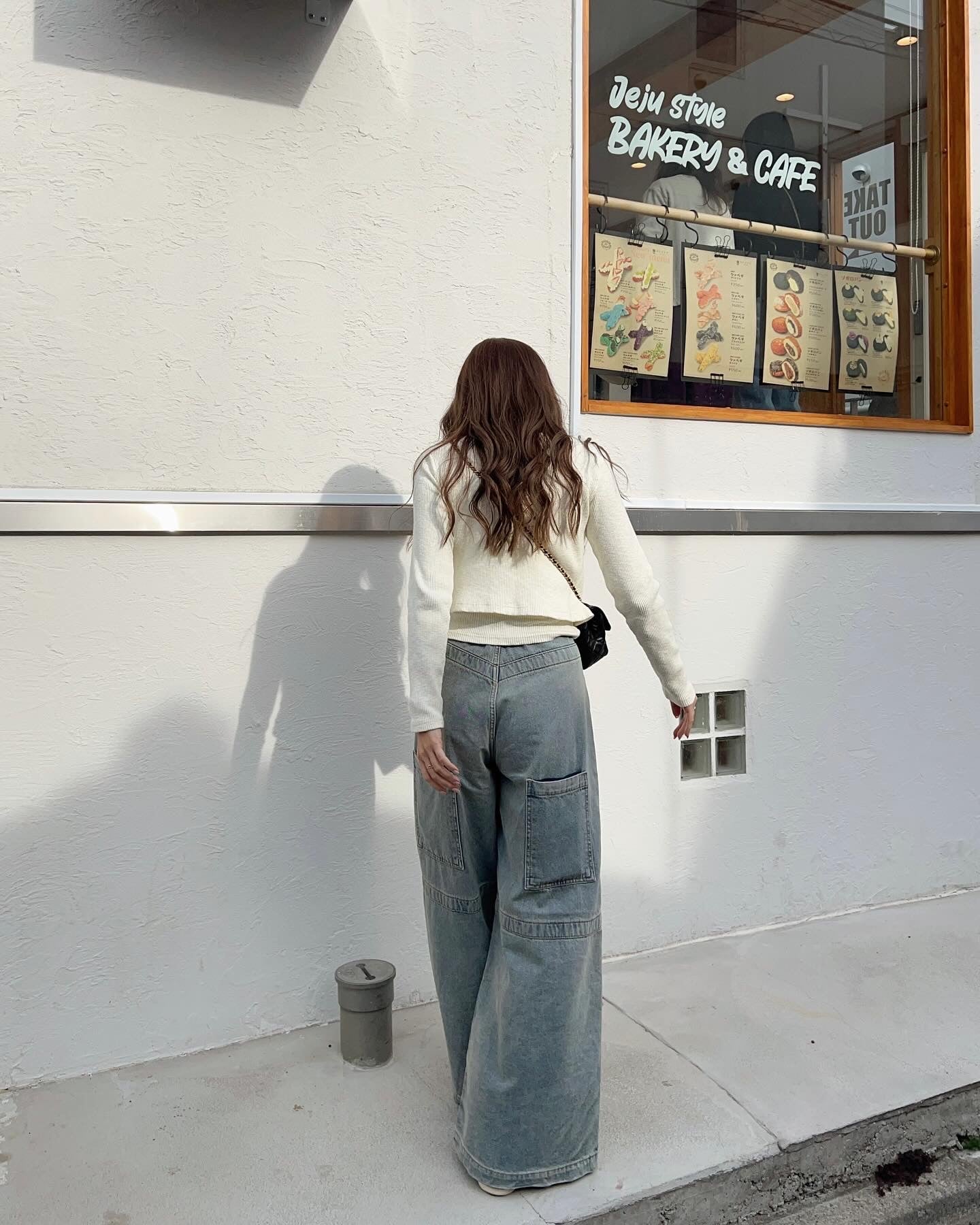 Design Flare Denim Pants