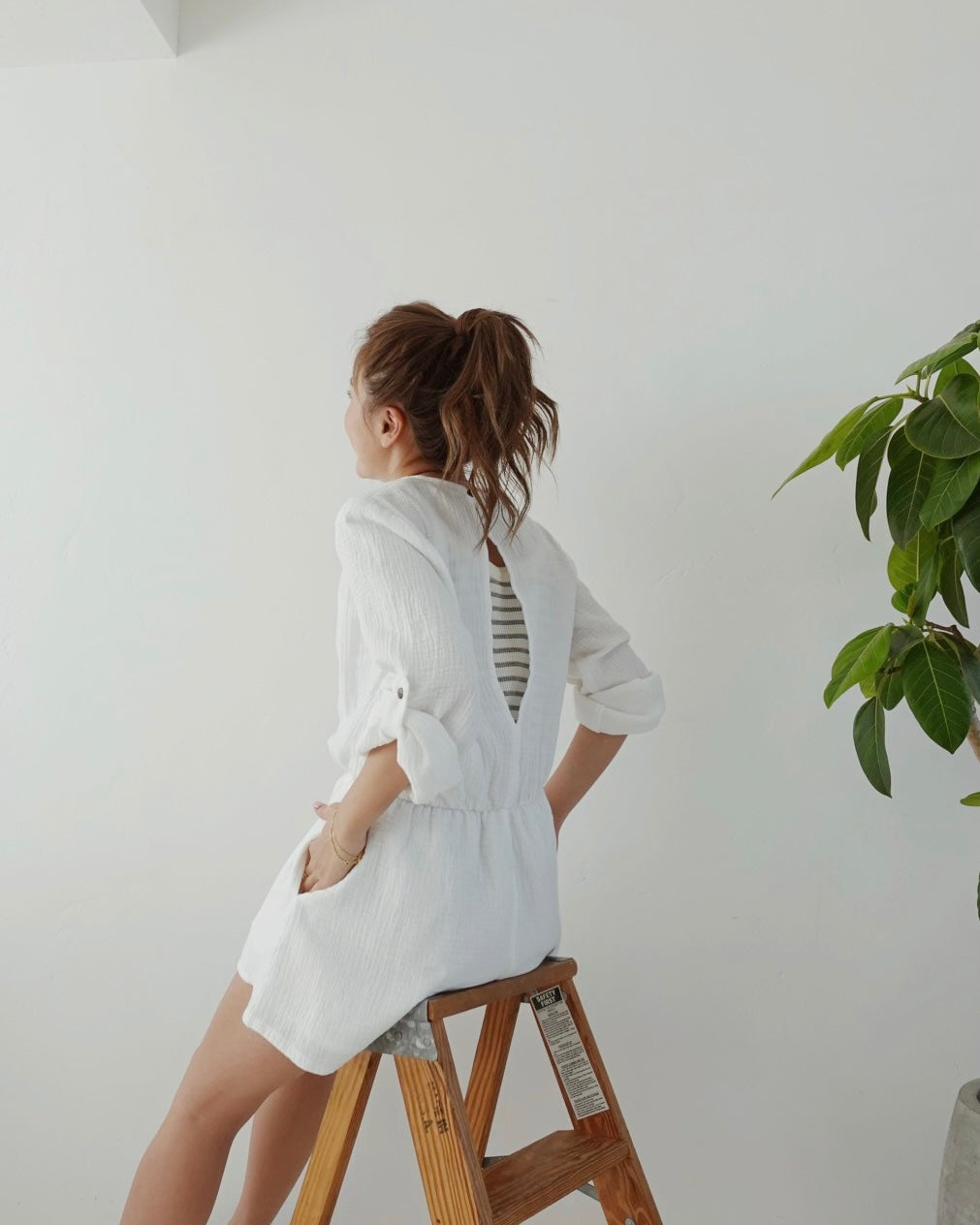 Cotton Gauze Rompers