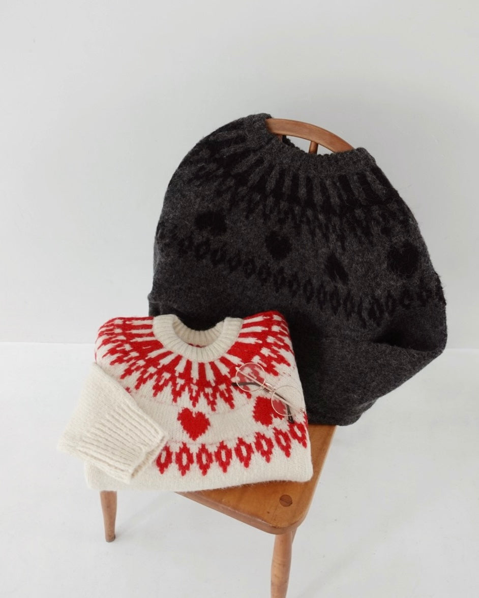 Heart Nordic Knit