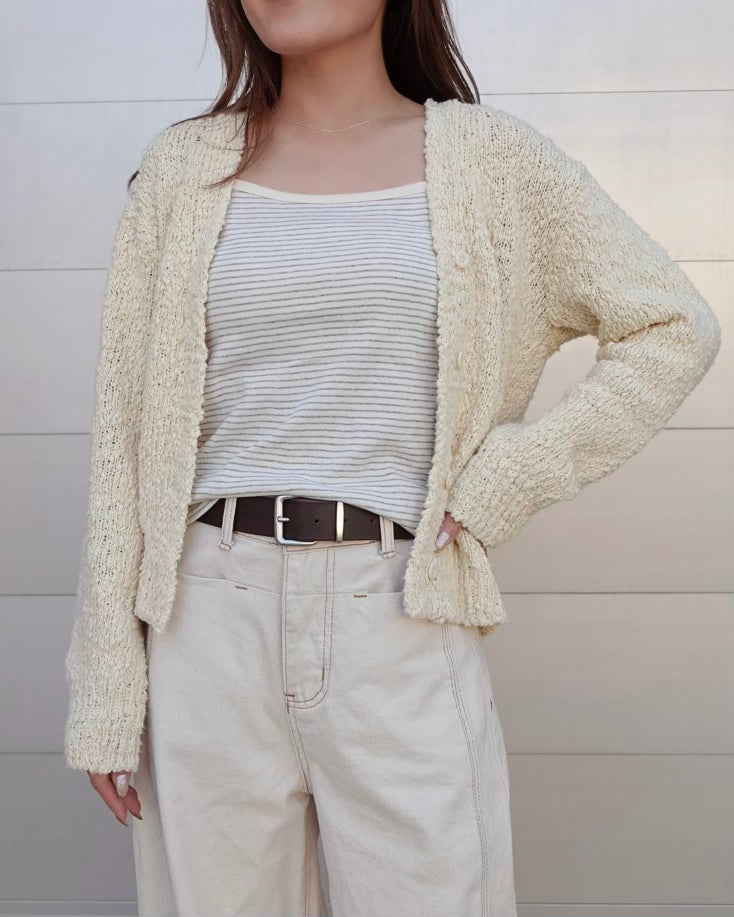 Slub Knit Cardigan