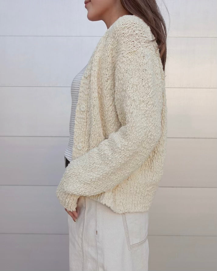 Slub Knit Cardigan