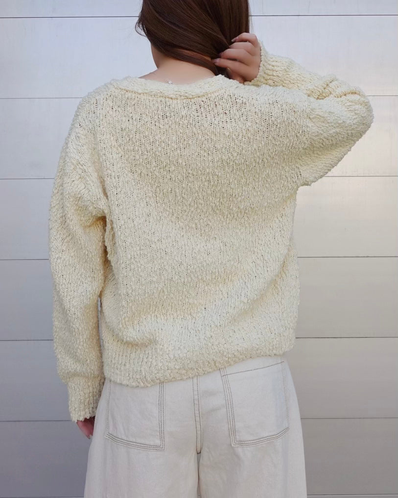 Slub Knit Cardigan