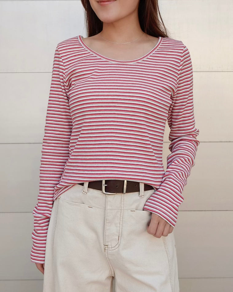 Color Border Longsleeve Tee