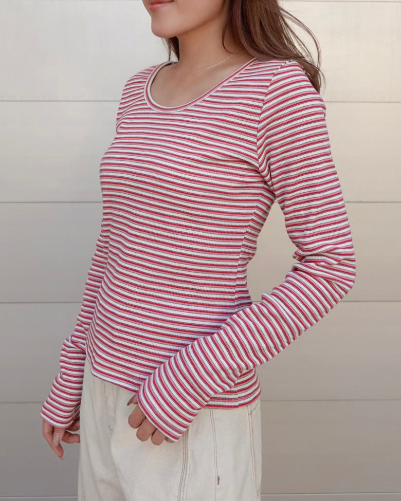 Color Border Longsleeve Tee