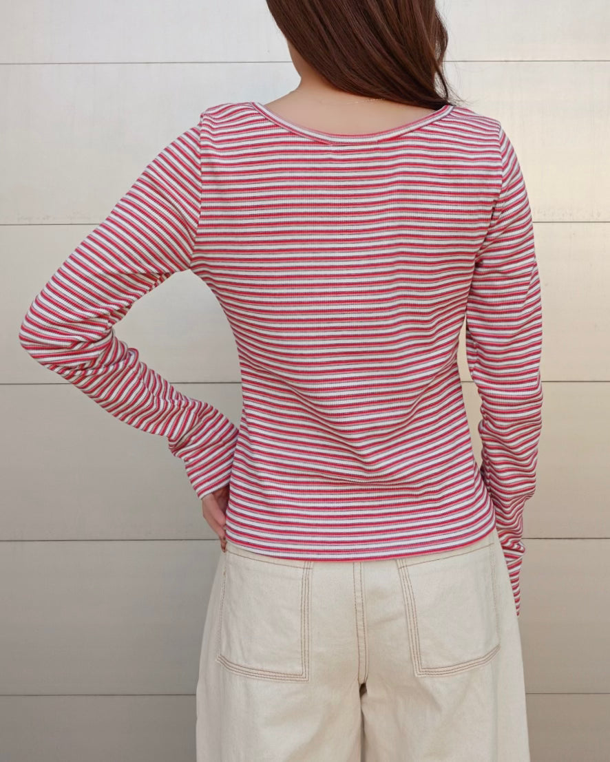 Color Border Longsleeve Tee