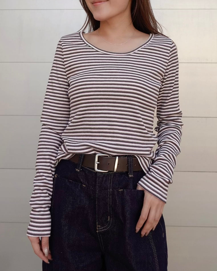 Color Border Longsleeve Tee