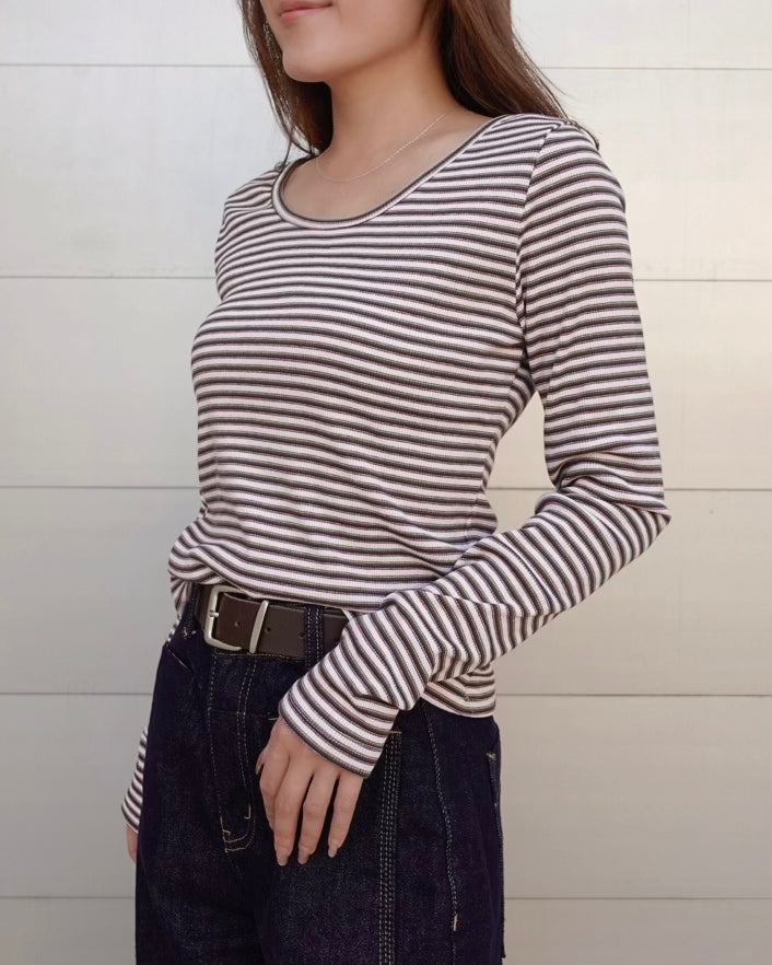 Color Border Longsleeve Tee