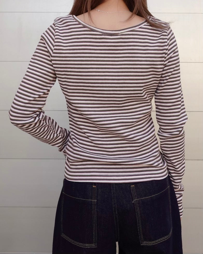 Color Border Longsleeve Tee