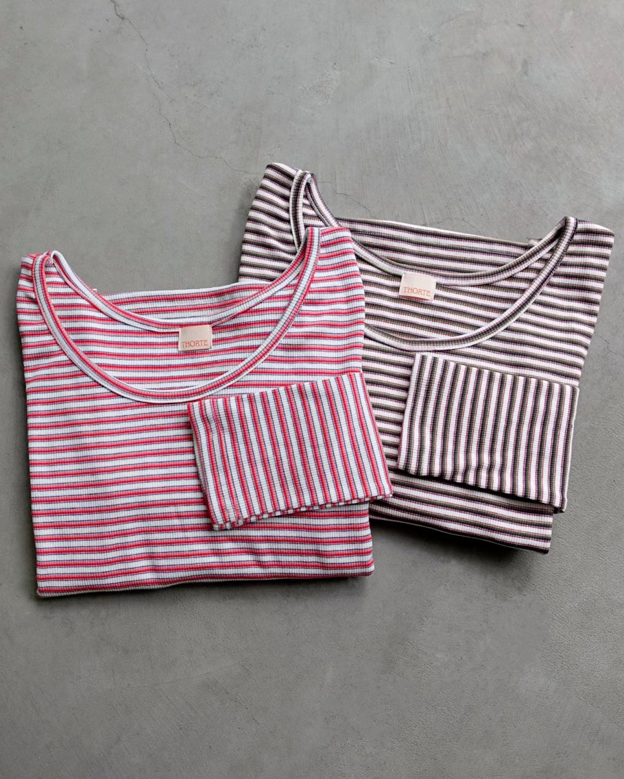 Color Border Longsleeve Tee