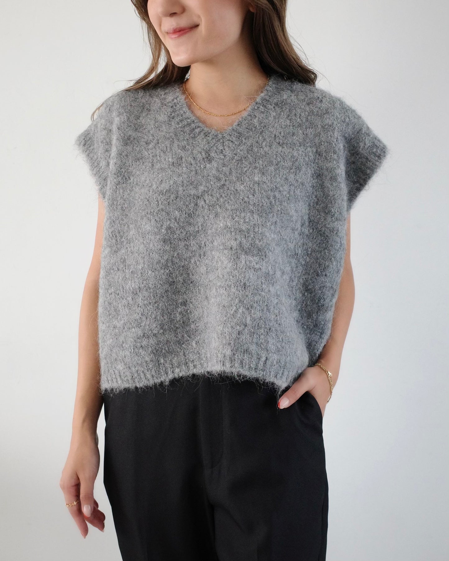 Alpaca Knit Vest