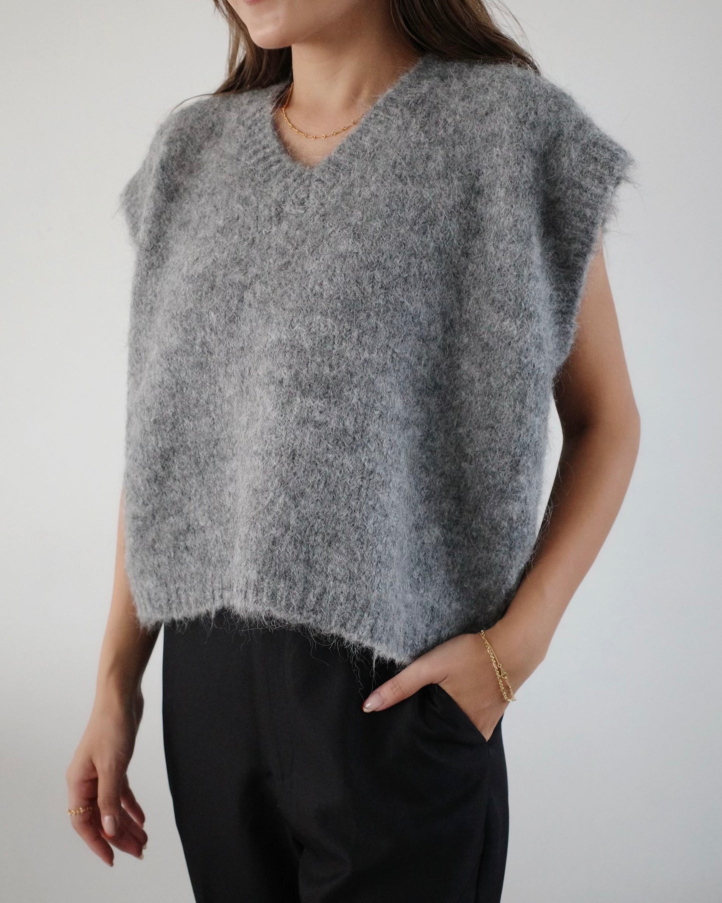 Alpaca Knit Vest