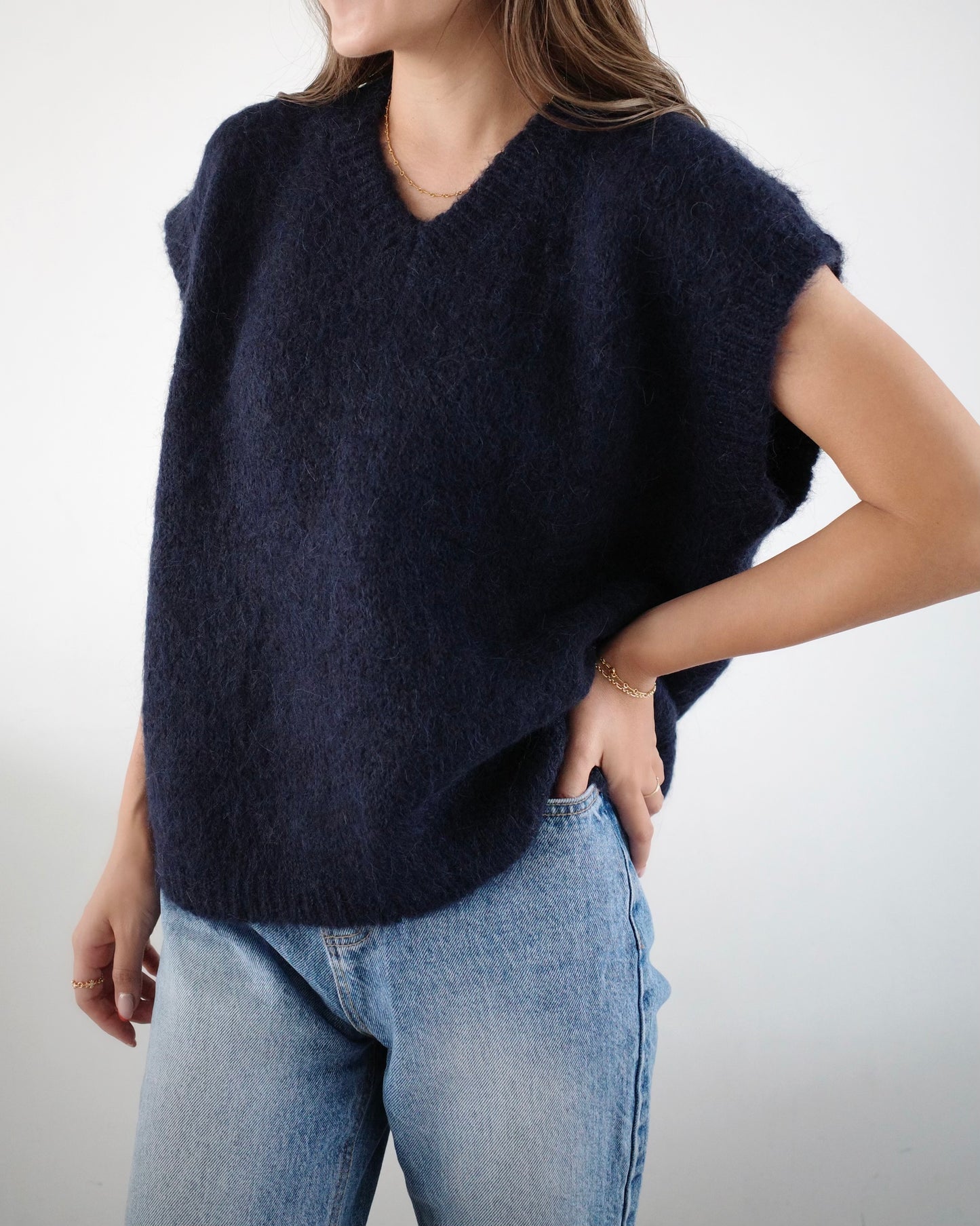 Alpaca Knit Vest