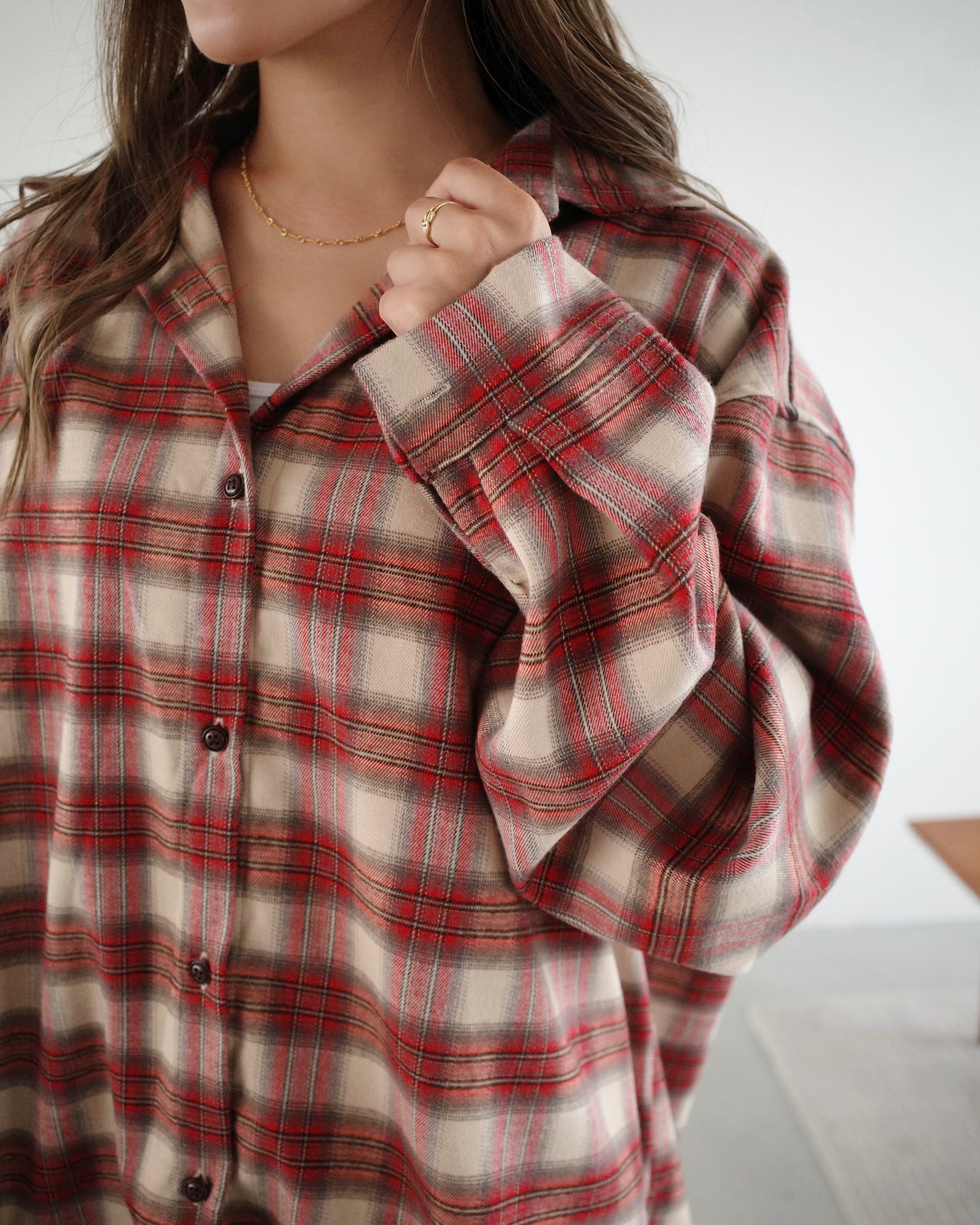 Oversize Check shirt
