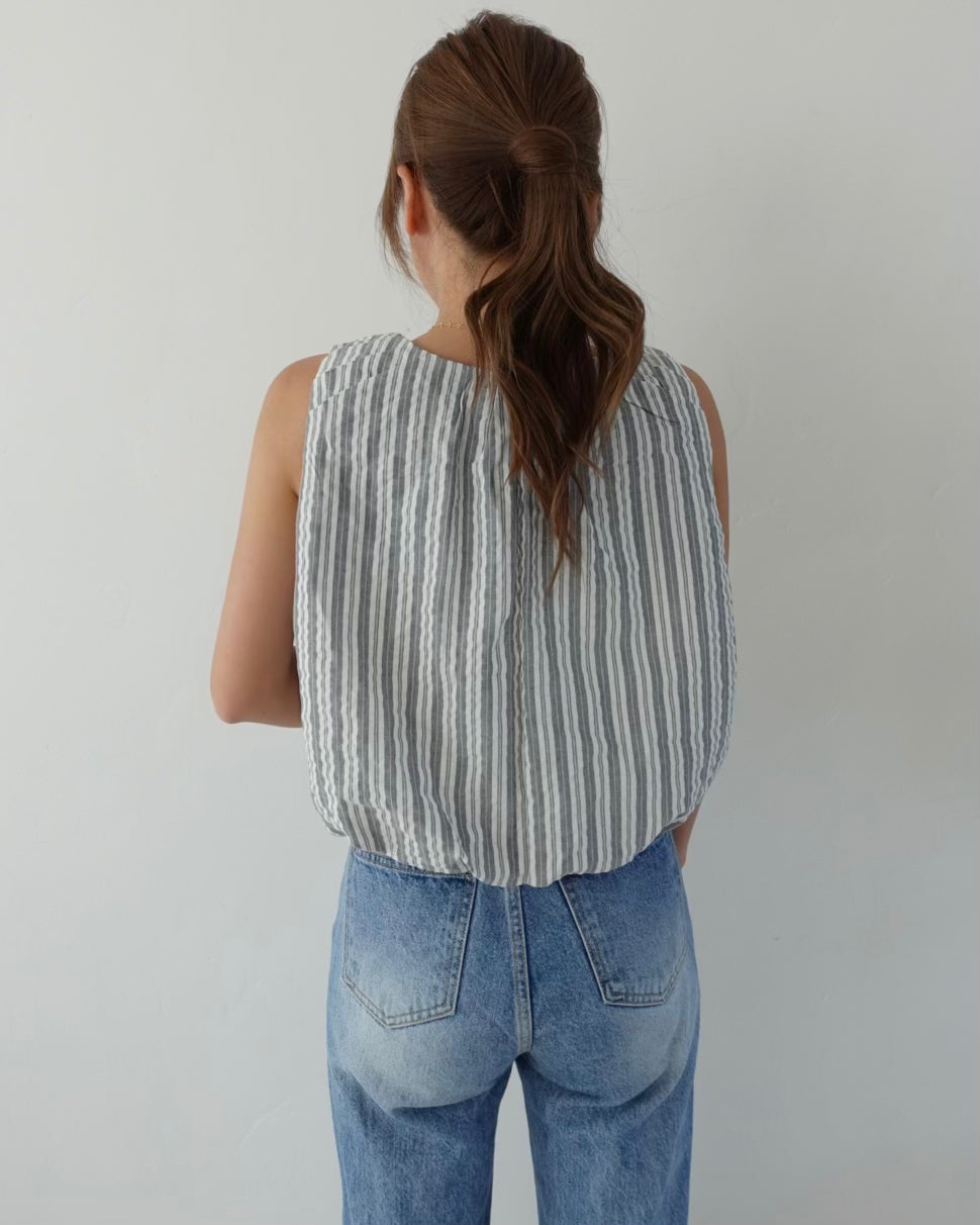 Balloon Stripe Tops