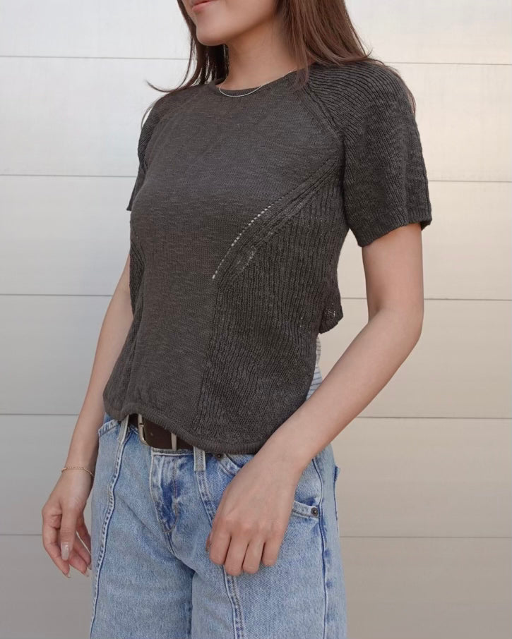 Back Laceup Knit