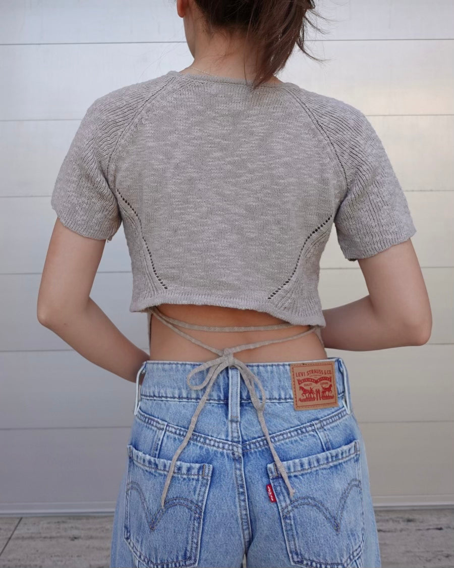 Back Laceup Knit
