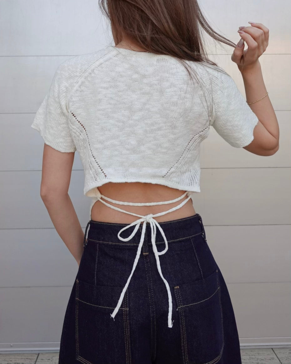 Back Laceup Knit
