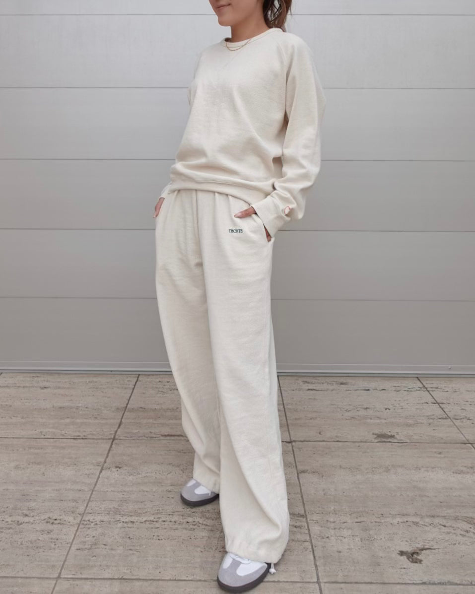 Embroidered Cotton Sweat Set