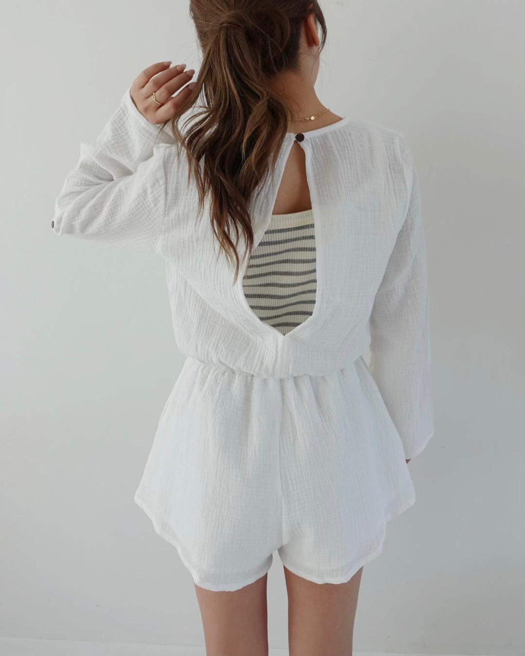 Cotton Gauze Rompers