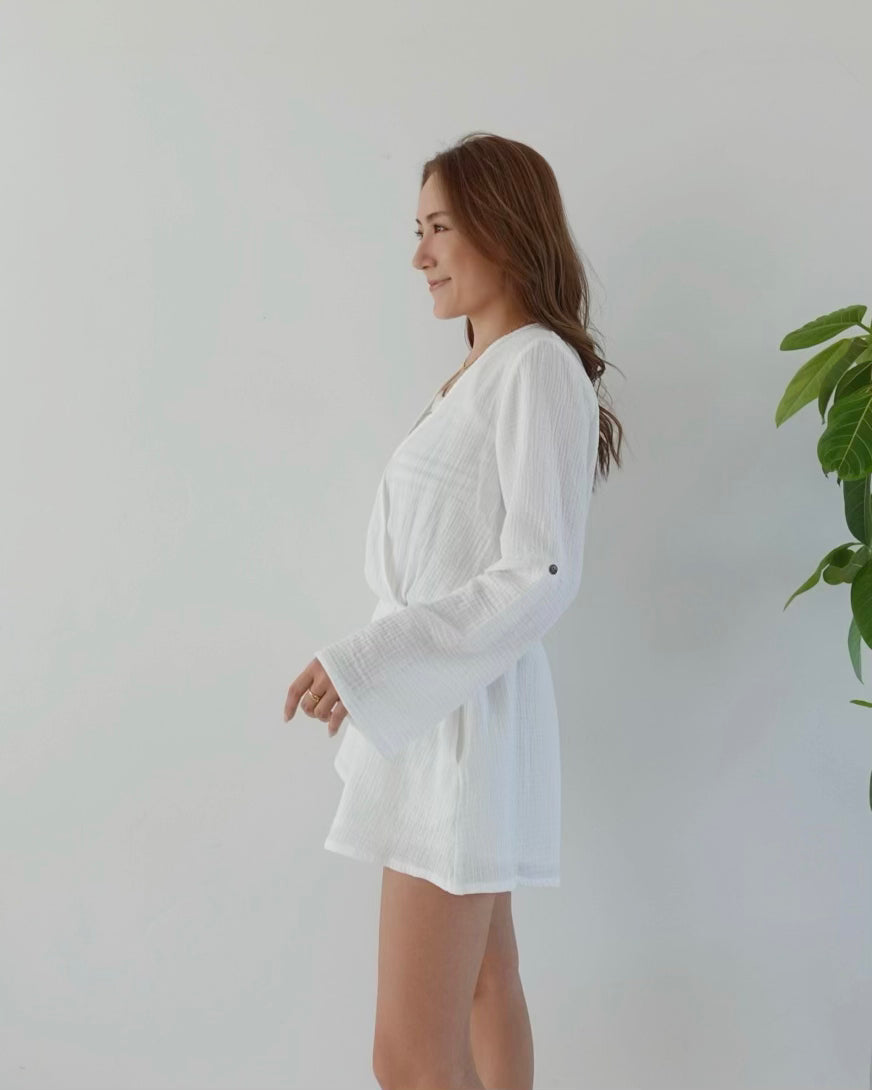 Cotton Gauze Rompers