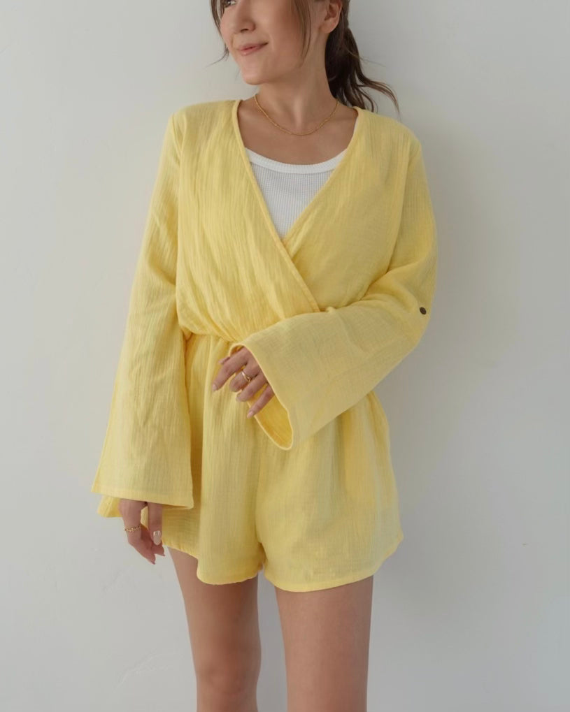 Cotton Gauze Rompers