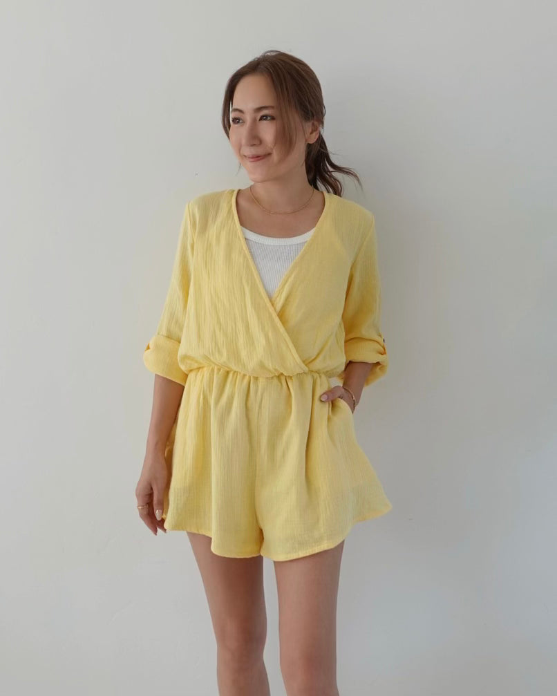 Cotton Gauze Rompers