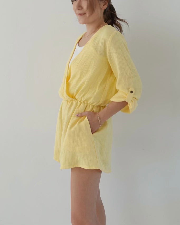 Cotton Gauze Rompers