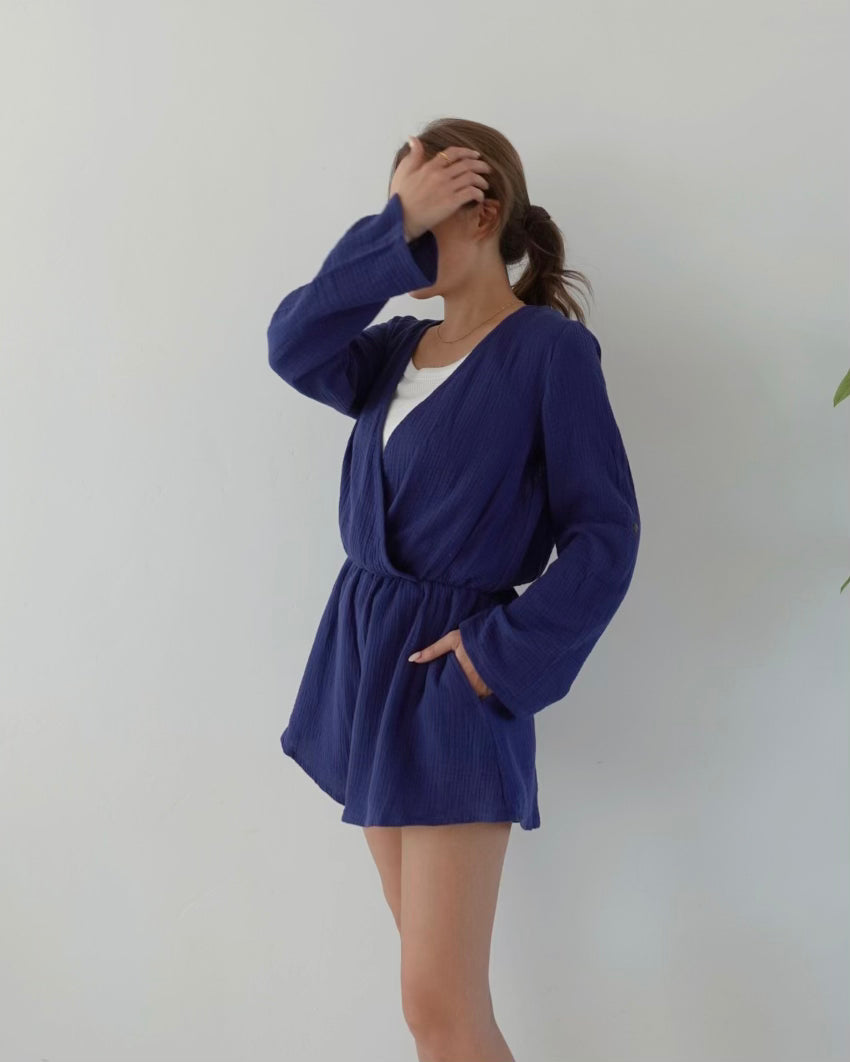 Cotton Gauze Rompers