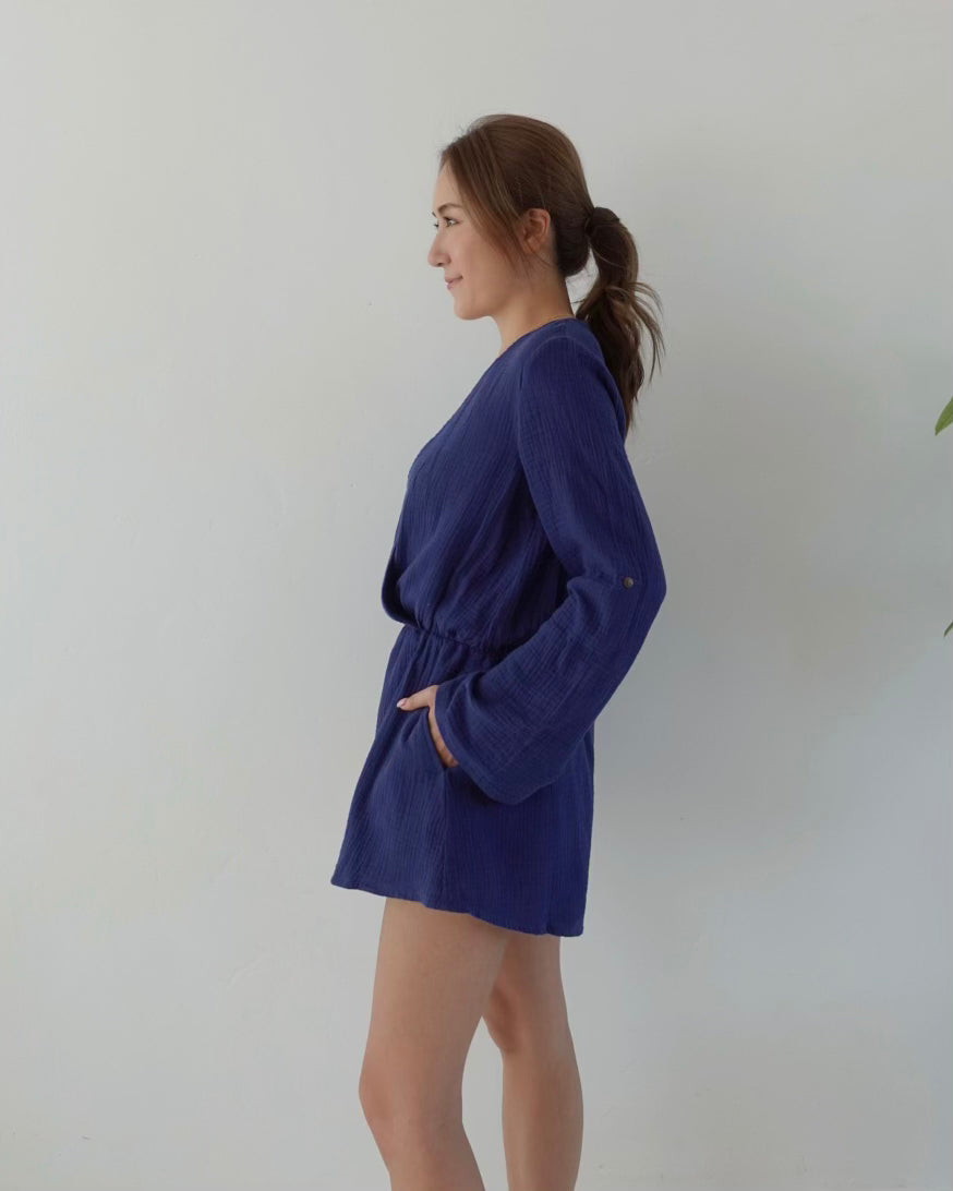 Cotton Gauze Rompers