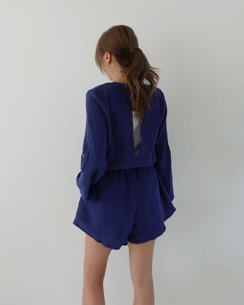 Cotton Gauze Rompers
