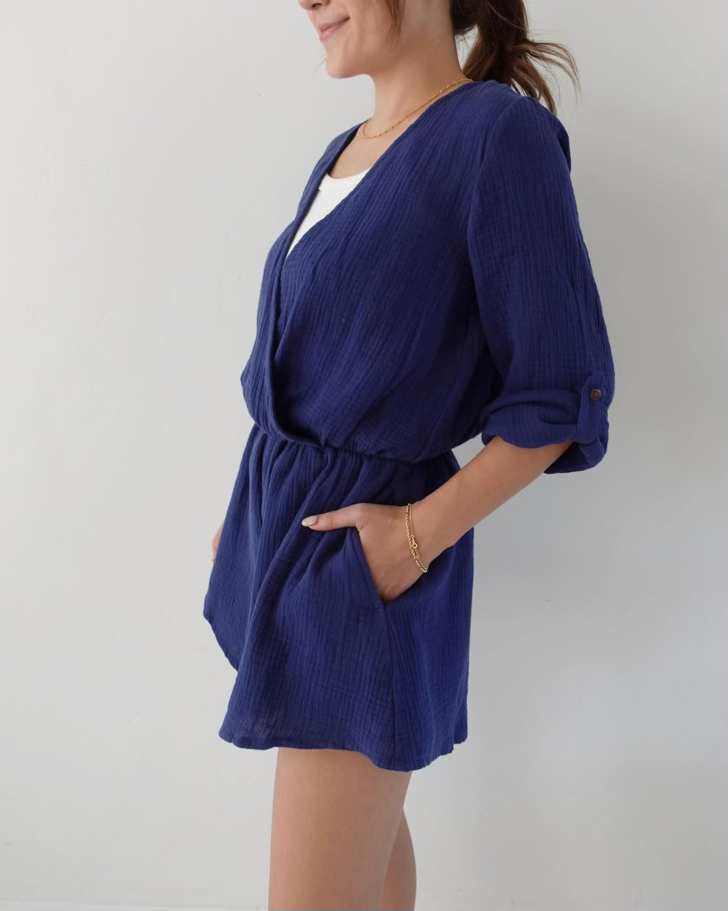Cotton Gauze Rompers