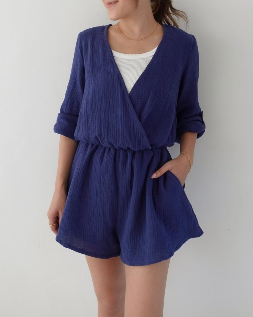 Cotton Gauze Rompers