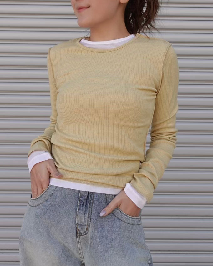 Sheer Long Sleeve Tops