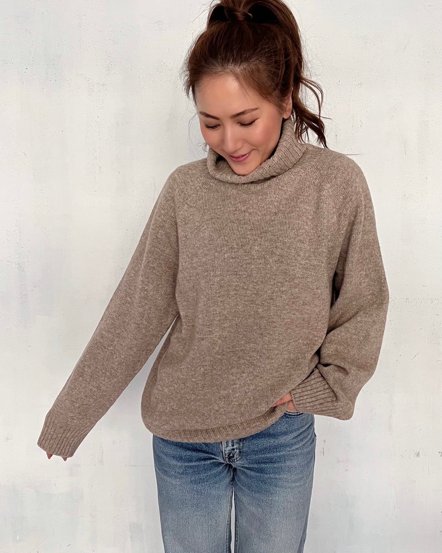 Daily High Neck Knit