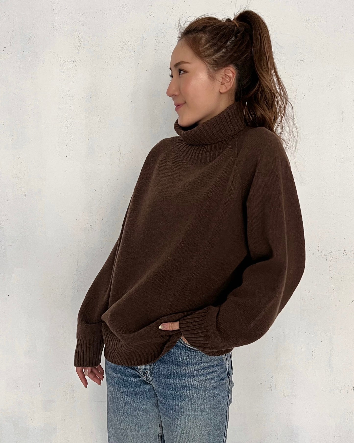 Daily High Neck Knit
