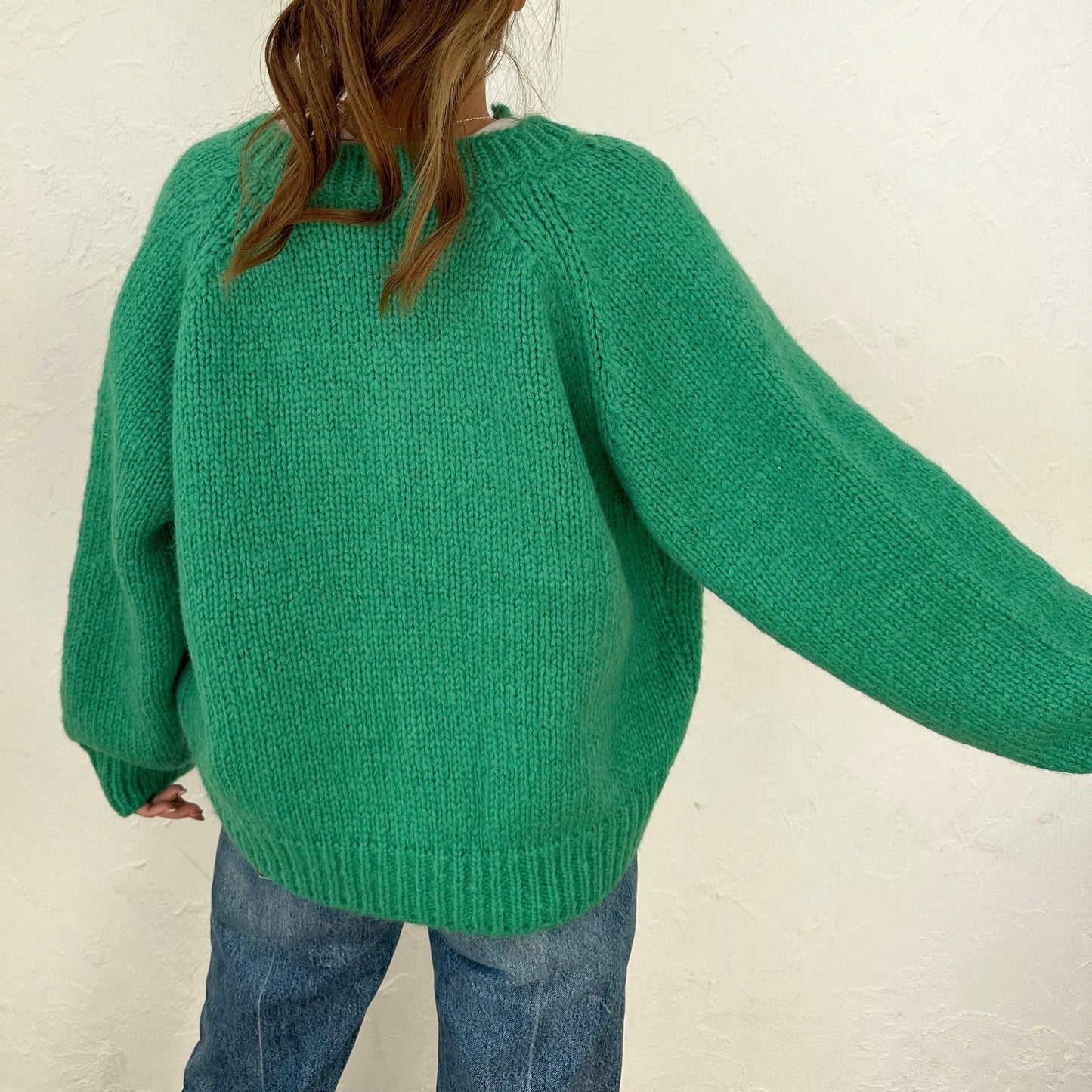 Wool Color Knit Cardigan