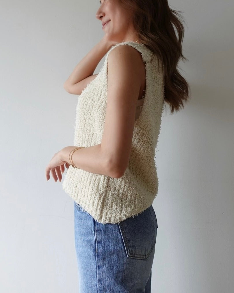 Fringe Knit Vest