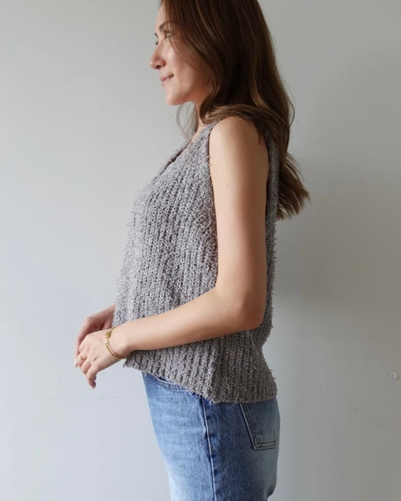 Fringe Knit Vest