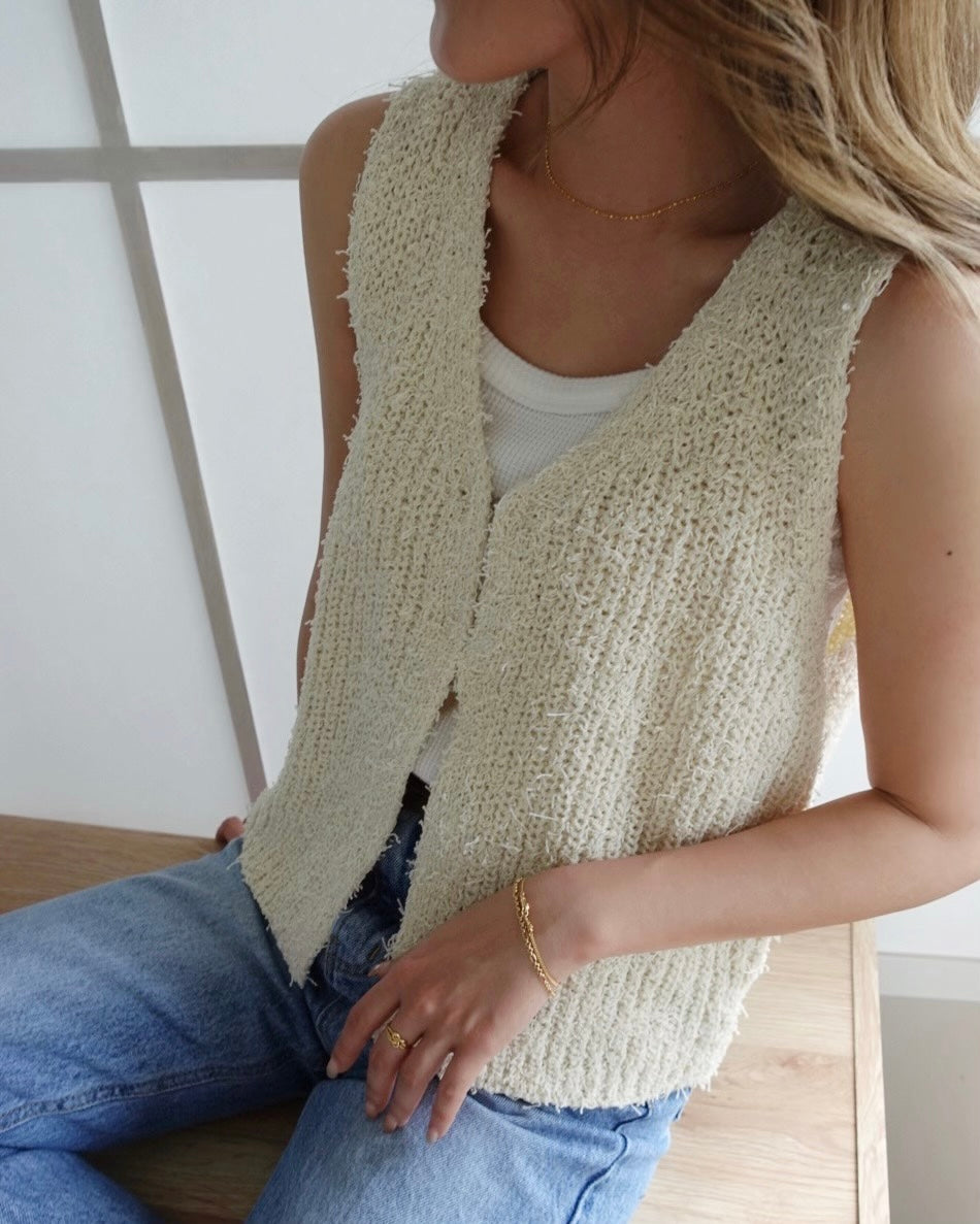 Fringe Knit Vest