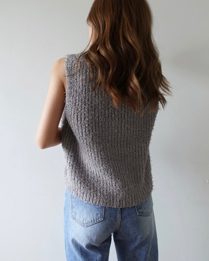 Fringe Knit Vest