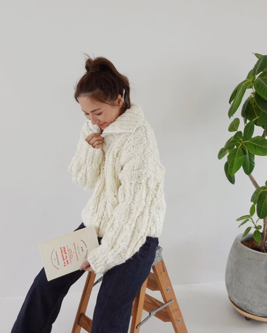 Handmade Zip Knit