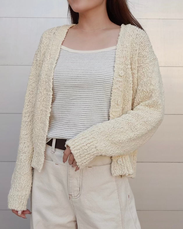 Slub Knit Cardigan
