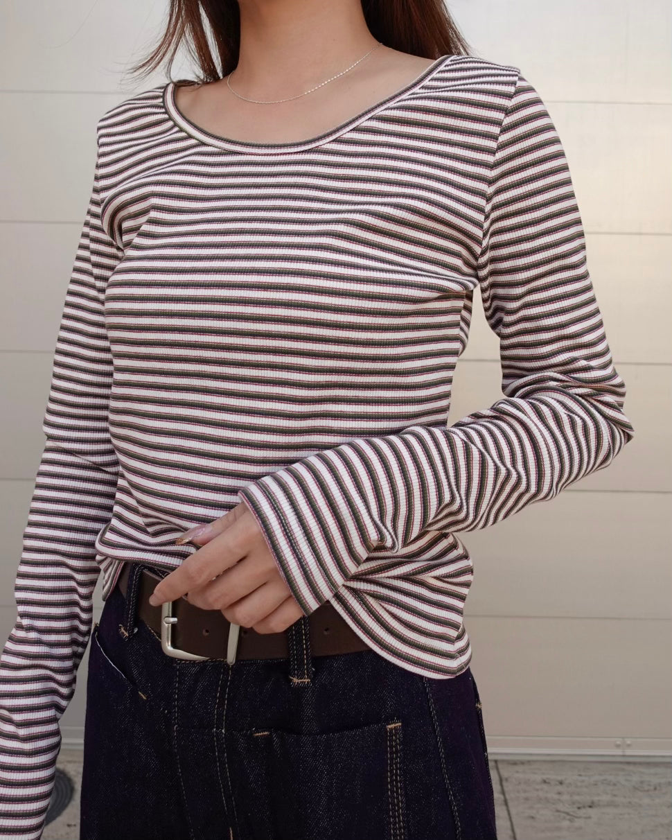 Color Border Longsleeve Tee