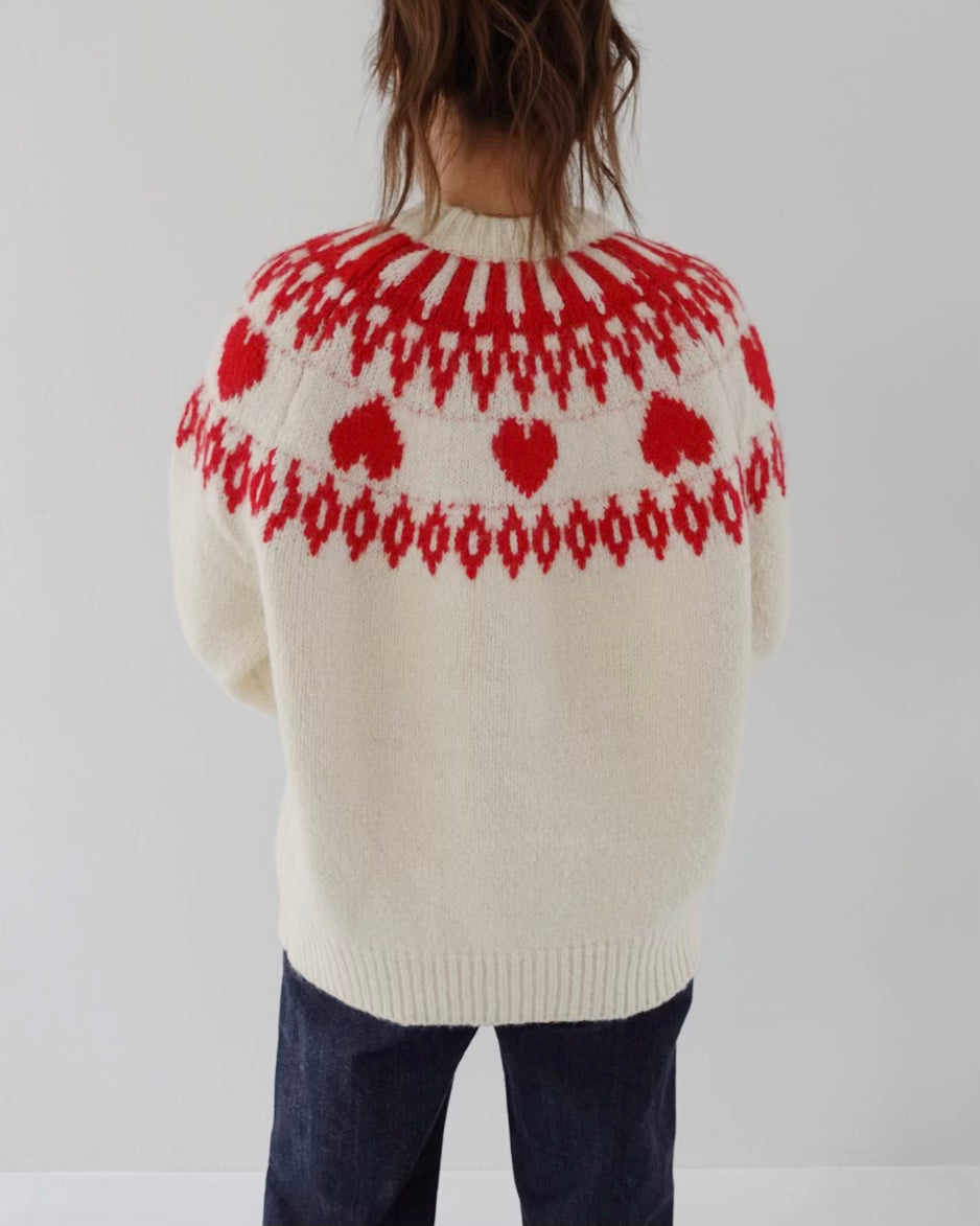 Heart Nordic Knit