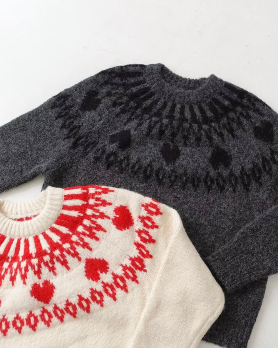 Heart Nordic Knit