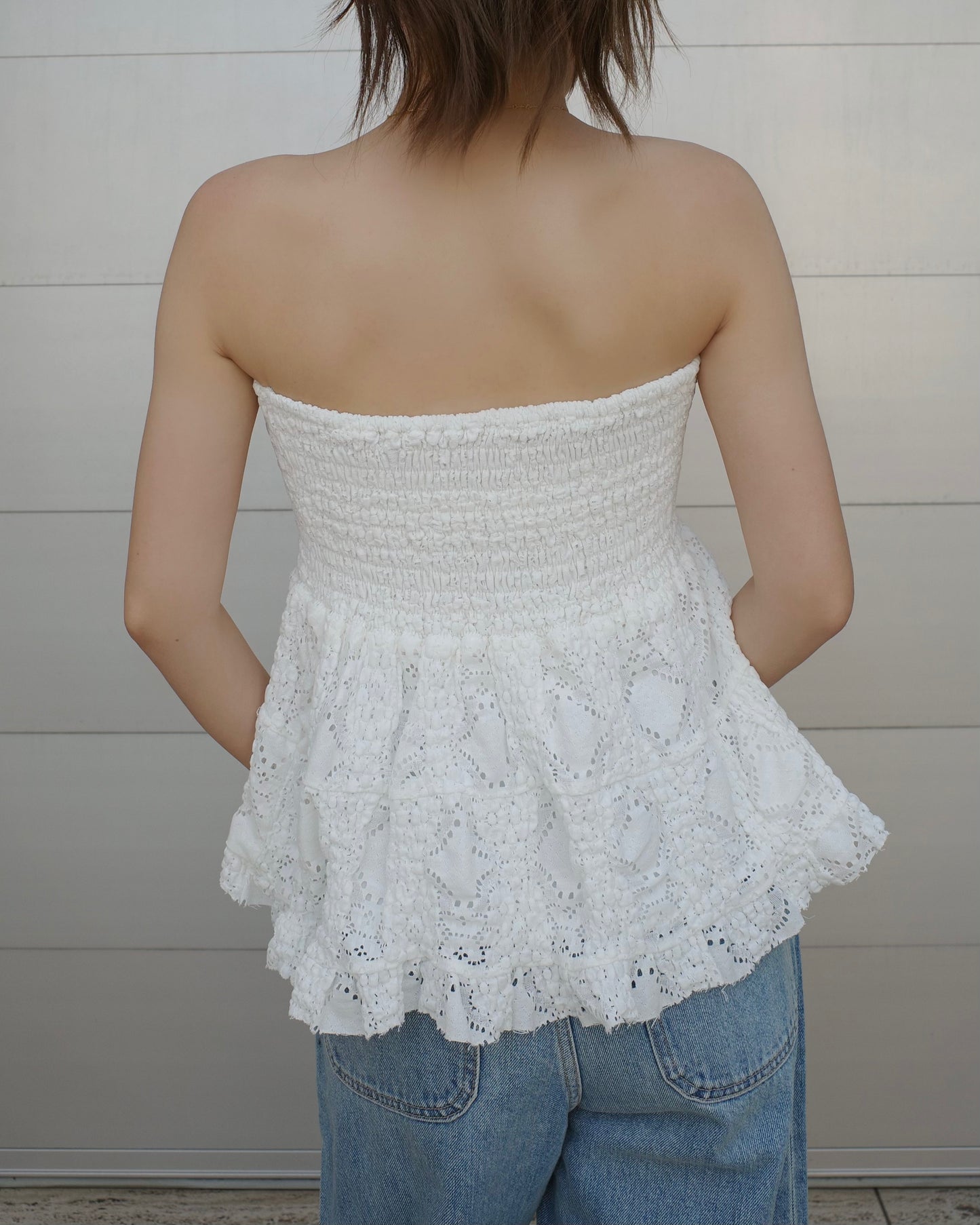 2way Cotton Lace Tops