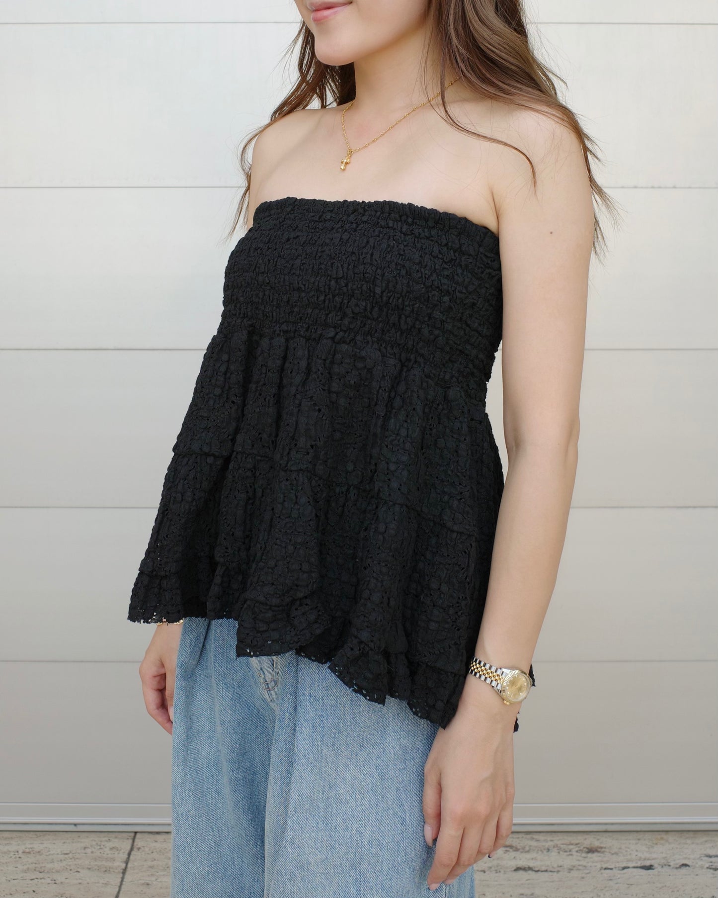 2way Cotton Lace Tops
