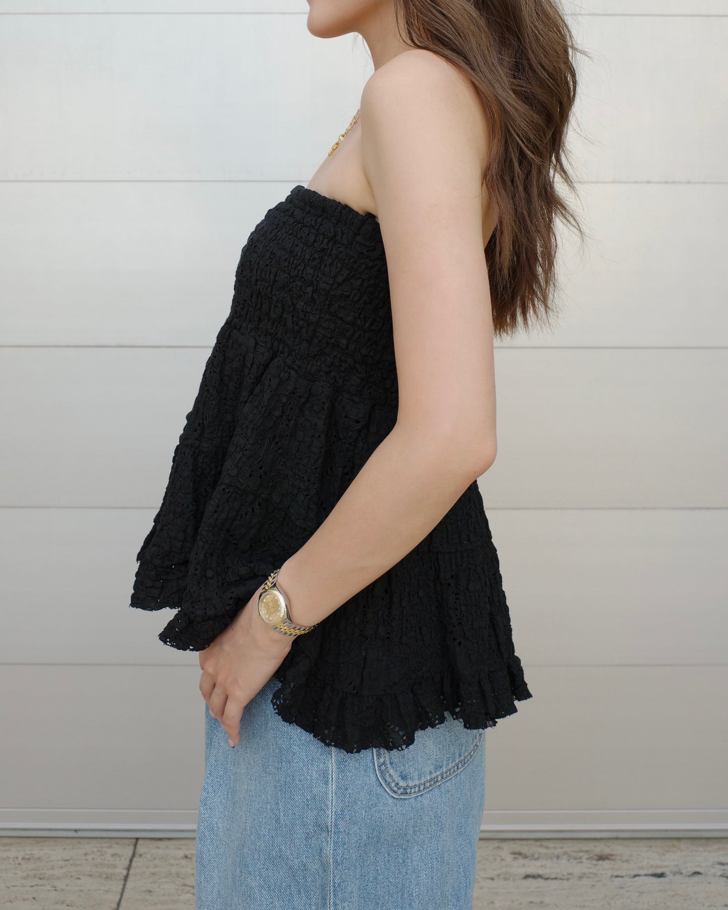 2way Cotton Lace Tops