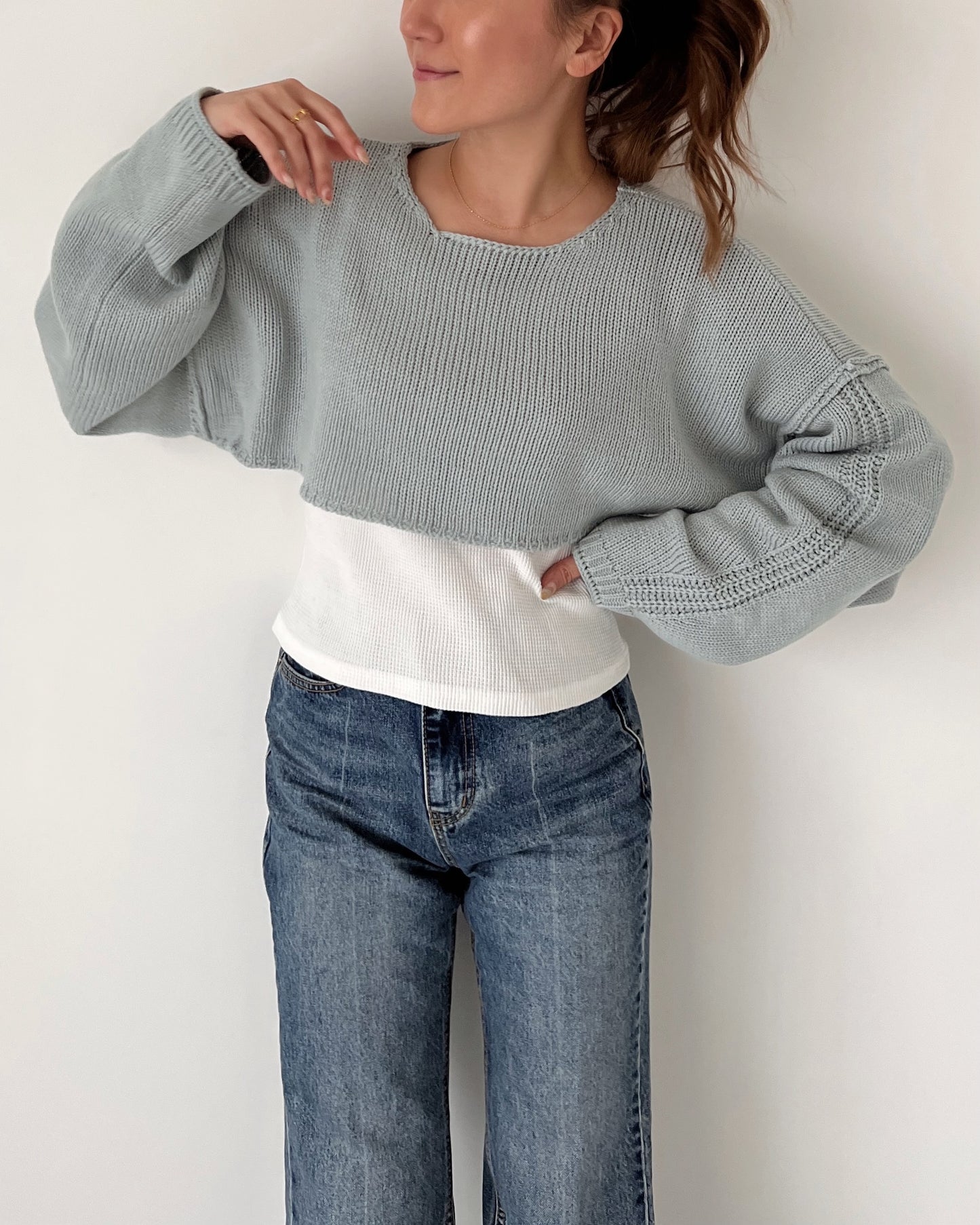 Long Sleeve Short Knit