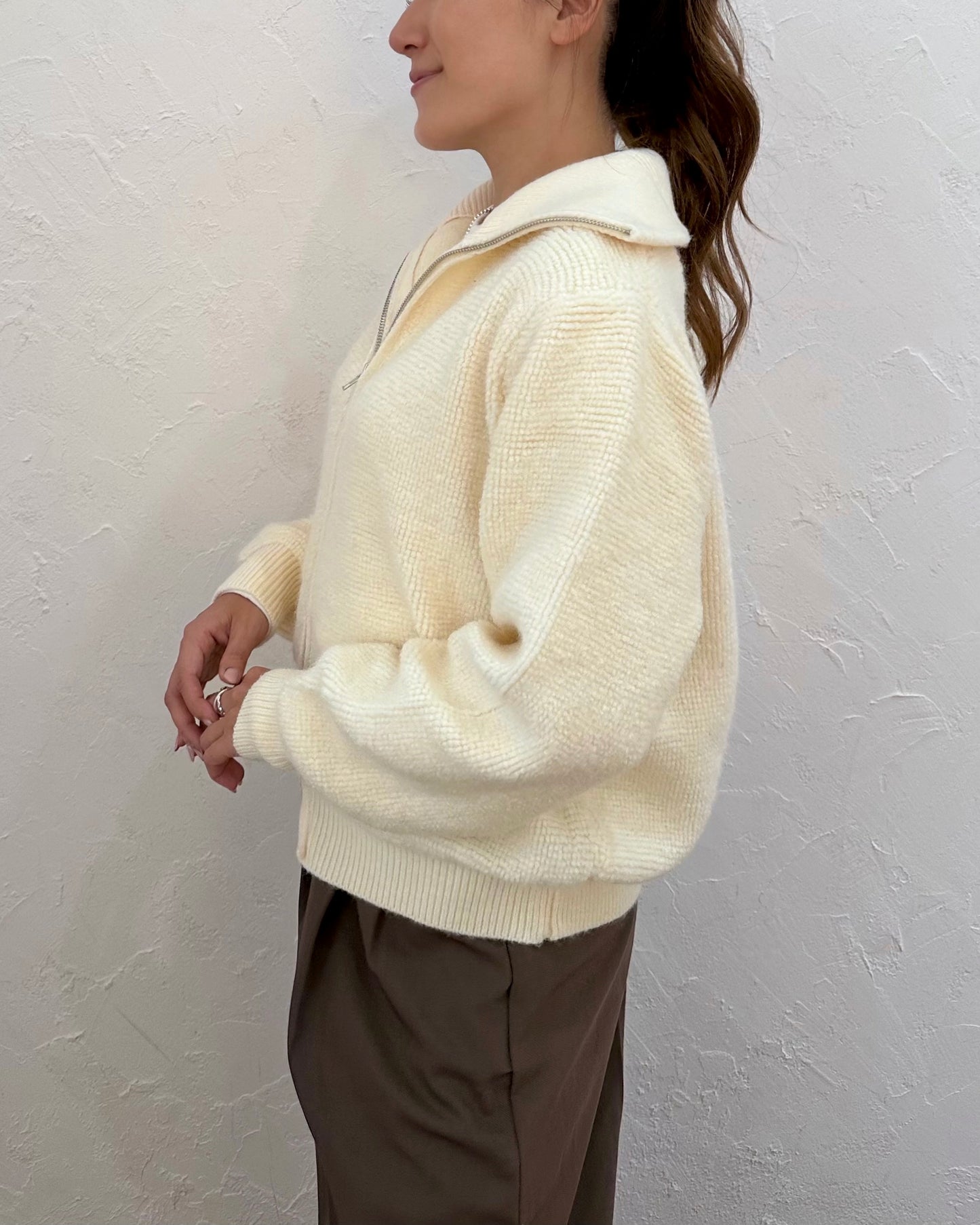 Wool Zip Knit